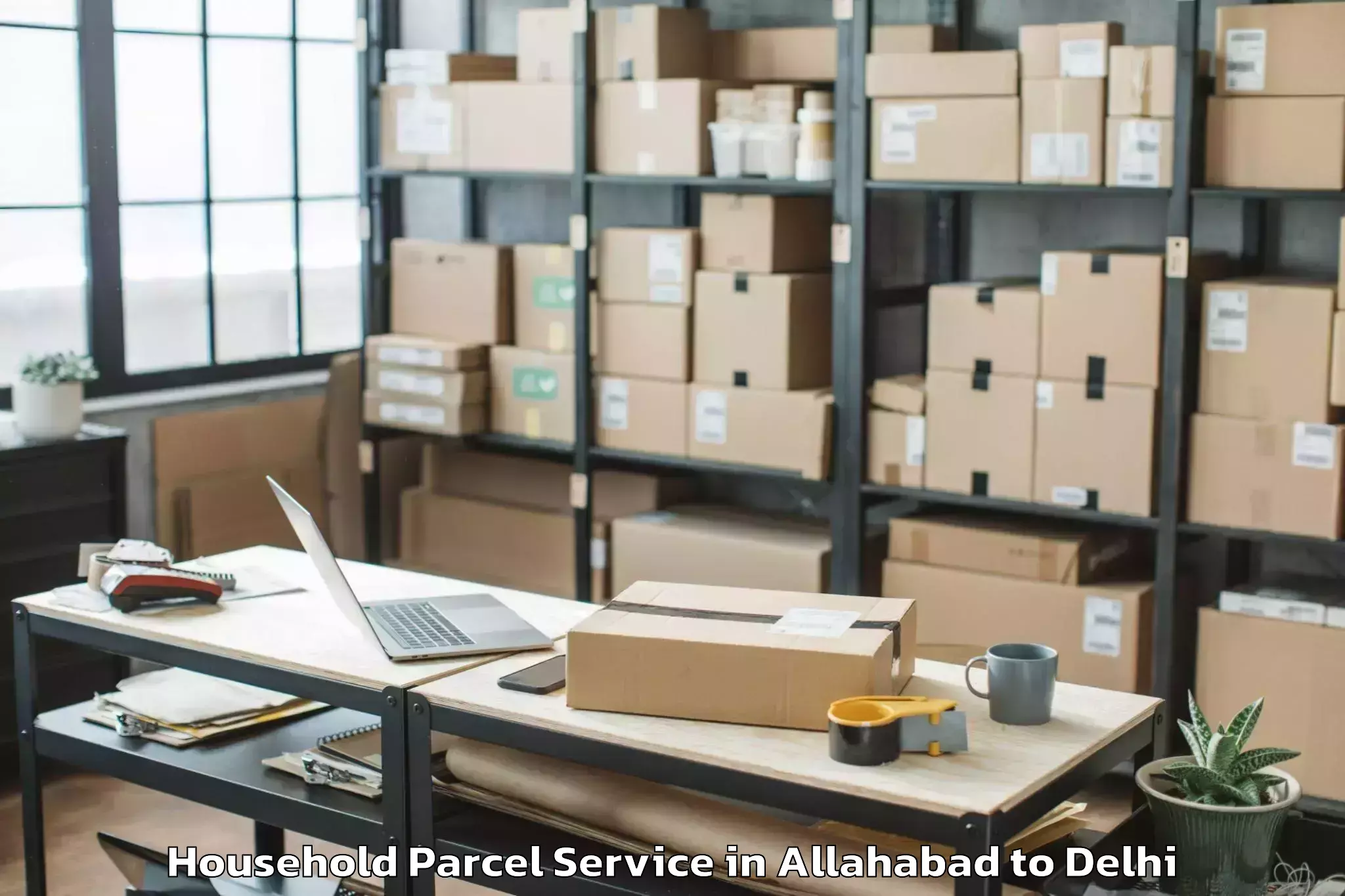 Book Allahabad to Patel Nagar Household Parcel